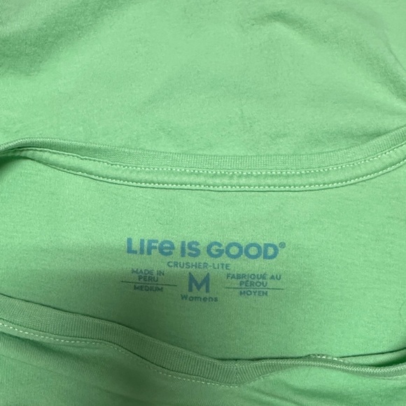 Life Is Good Green Love Graphic Tee - Picture 2 of 2